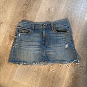 Y2K American Rag Distressed Blue Mini Skirt